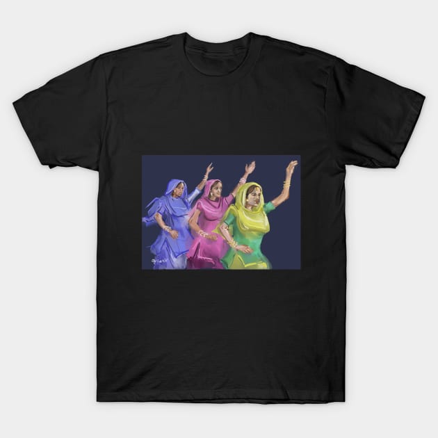 Punjabi girls celebrate T-Shirt by sukhpalgrewal